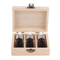 Wholesale Pure Natural Wood Essential Oils Storage Box Display Carry Case Holder Organizer Container For Beauty Salon Massage Stores SPA Bottles Jar