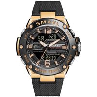 Wholesale Wristwatches SMAEL Mens Sport Watch M Waterproof Swim Running Stopwatch For Men Digital Watches Military Dual Time Male Clock Man Sports