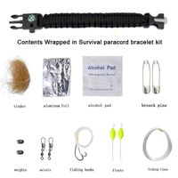 Wholesale Ethnic style accsori jewelry hand woven Bracelet outdoor sports multifunctional waterproof compass Kit