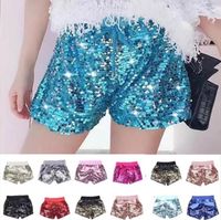 Wholesale Baby Sequins Shorts Girls Glitter Bling Dance Summer Pants Sequin Costume Glow Bowknot Short Fashion Boutique Trousers Colors B7809