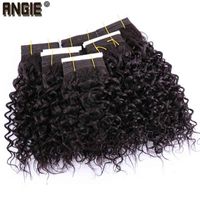 Wholesale Polly a bunch of black curly hair inch g weft knitted synthetic hair
