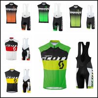 Wholesale SCOTT team Cycling Short Sleeves jersey bib shorts sets Outdoor cycling bike set cool and comfortable summer breathable