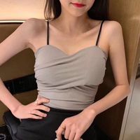 Wholesale Women s Shapers Summer Sexy Casual Tank Camisoles Strap Sling Beauty Back Bottoming Anti light Seam Vest Daily Life Drop