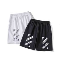 Wholesale Tide White Capris Off Summer Brand Loose Casual Sports Pants Ow Men s and Women s Shorts Beach