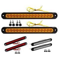 Wholesale 2Pcs Inch LED Trailer Light Stop Turn Tail Third Brake Bar Strip For Heavy Duty Boats Trucks Emergency Lights