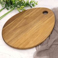 Wholesale Jaswehome Acacia Wood Cutting Hardwood Small Chopping For Drop Shape Wooden Charcuterie Board Kitchen Tools