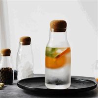 Wholesale Glass Jars Mason Jar Transparent Storage Can Cork Stopper Bottle Small Glass Bottle Containers Sealed Coffee Storage Tank R2