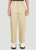 Wholesale Men s Pants Beige Loose Straight Large Fashion High Waist Adjustable Button Mouth Versatile Slim Casual