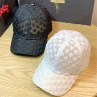 Wholesale New lace hat women thin baseball cap women summer sun protection sun hat hollow cap breathable sun hat sweet Q0703