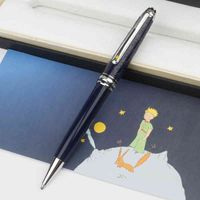 Wholesale Quality High Blue Le Petit Prince Rollerball Ballpoint Silver Metal Cap with Deep Precious Resin Barrel Pen for Gift