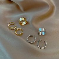 Wholesale Rings For Women Fashion Trend Retro Ring On Phalanx Gold Adjustable Metal Dating Party Elegant vintage Ring Set Jewellery P0818