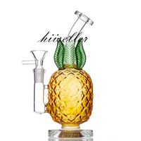 Wholesale Golden Pineapple Fat Buddha Bong Hookahs Dab Rigs Glass Smoking Pipe Pineapple Design Bubbler Water Bongs With mm Bowl
