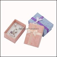 Wholesale Jewelry Boxes Packaging Display Paper Gifts Pendant Necklaces Earrings Rings Case Cardboard Jewellery Box For Anniversary Wedding By Sea D
