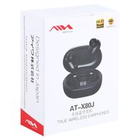 Wholesale AIN AT X80J Aihua smart Earphones call noise reduction Bluetooth headset with charging box supports touch operation automatic connection a18