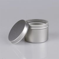 Wholesale 24 Pack Round Metal Tins Box Candle Tin Black Aluminum Jar Storage Empty Pot Plain Cream Cosmetic Container Y2