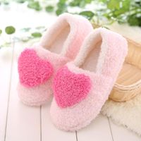 Wholesale Slippers Lovely Ladies Home Floor Soft Women Indoor Outsole Cotton Padded Shoes Female Cashmere Warm Casual