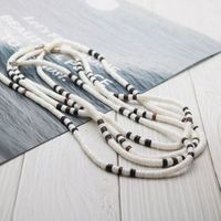 Wholesale YUTONG White Bohemian Surfer Necklace Men Natural Shell Choker Necklace Women Tribal Jewelry Best Friend Gifts For Him SU