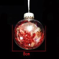 Wholesale Factory Outlet Christmas decoration cm Christmas Decoration Glass Balls Hanging on Tree Wedding Bauble Ornaments Clear