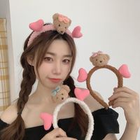 Wholesale Kawaii Teddy Fur Lamb Wool Headband Korean Style Hair Accessories for Women Girls Cute Bear Headbands Hair Hoop Accessories