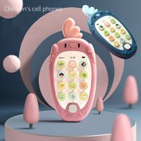 Wholesale Children Music Mobile Toys Kawaii Learning Machine Simulation Telephone Preschool Early Education Story Electronic Machines Can Bite for Baby