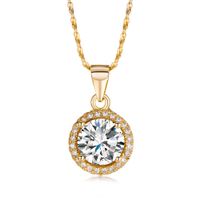 Wholesale 2021 Genuine Sterling Silver pendant Luxury Brand Necklace with Ct AAAA Level Zircon Necklaces Gift Jewelry for women