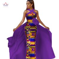 Wholesale african dresses for women plus size Dashiki african sleeveles dresses for women in african clothing party dress xl other WY2340