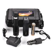 Wholesale Rechargeable Aluminum Alloy Adjustable Focus LED Portable Tactical Torch Battery Charger Flashlights Torches