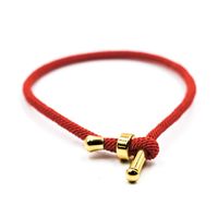 Wholesale 2021 New Arrival Simple dign good luck red Nylon cord adjustable bracelet