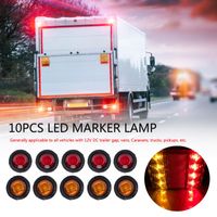 Wholesale Portable Lanterns V Long Lifespan Round LED Light Waterproof Efficiency Truck Trailer Side Clearance Marker Lamp WIth Heat Shrink