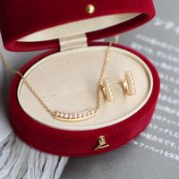 Wholesale S925 Sterling Pendant Necklaces Japan Light Luxury Simple Fashion Pearl Bubble Smile Pea Clavicle Chain Temperament Silver Plated k Gold Necklace Jewelry Gift