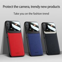 Wholesale Organic PC Back Protector Phone Cases For OPPO K9 A95 A74 A94 IQOO Z3 Y72 A93 Find X3 Reno Pro SE A12 A53 Leather Grain Cover