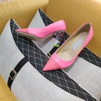 Wholesale Top quality Crystal Pumps Bridal Wedding Shoes With transparent heel fashion pointed toe Genuine Leather thick heel sandals available box