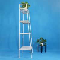 Wholesale 4 Tier Leaning Ladder Shelf Shelving Bookshelf Storage Organizer Standing S2