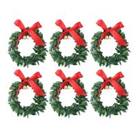 Wholesale Decorative Flowers Wreaths Mini Wreath Christmas Tree Hanging Garland