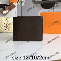 Wholesale wallets men wallet purse hotsale women purses fashion leather Universal Trendy retro color classic pattern lattice European and American Style