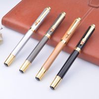 Wholesale Noble Gold Dragon Rollerball Pen Luxury Metal Ballpoint Pens With Mm Black Refill Office Stationery Gift
