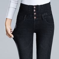 Wholesale Jeans Womens High Waist Elastic Skinny Denim Long Pencil Pants Plus Size Woman Jeans Camisa Feminina Lady Fat Trousers