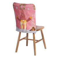 Wholesale Chair Covers Christmas Cover Santa Printed Linen Table Chairs Slipcover Luminated Pink Covering For Kitchen Home Superior