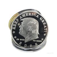 Wholesale 2025 Trump Coins Commemorative Coin American th President Donald Craft Souvenir Gold Silver Metal Badge Collection Non currency T2I52051