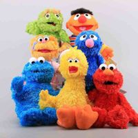 Wholesale NXY Toys Big Size cm Styles Sesame Street Elmo Cookie Bert Grover Bird Stuffed Plush Toy Children Soft Dolls Cute