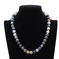 Wholesale 8mm mm Round Natural Agat Stone Beads Crystal Buddha Onyx Necklace For Women Jewelry Gift cm Chokers