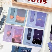 Wholesale magnetic bookmark paper double sided landscape bookmark creative exquisite prize for primary school students