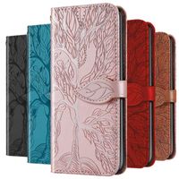 Wholesale Tree Flip Leather Case For Galaxy S20 S10 E S9 S8 Plus Ultra Wallet Phone Note Pro Cover Cell Cases