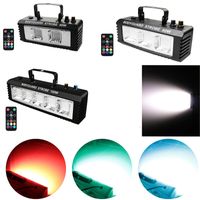 Wholesale RGB DJ Disco Strobe Laser Light W W W Remote Sound Control Flash Party Dance Bar Holiday Club Stage Effect Lights