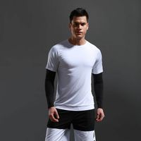 Wholesale Outdoor Casual Sports T shirt Fake Two Piece Top Mens Long Sleeved round Neck T shirt Breathable Sweat Absorbing Long T