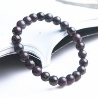 Wholesale Beaded Strands South African Purple Natural Sugilite Bracelets Healing Gems Stone Stretch Round Bead For Women mm