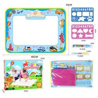 Wholesale Kids Doodle Drawing Mat Set Reusable Magic Water Painting Pad Book Picture Early Learning Baby Painting Blanket Mat Board Game H1009