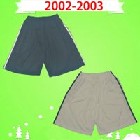 Wholesale 2002 Retro real madrid soccer shorts Zidane Figo Raul ronaldo vintage football pants home away white black