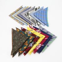Wholesale Handkerchief Silk Scarf Small Square Men s Suit Pocket Towel Polyester Cotton Shengzhou