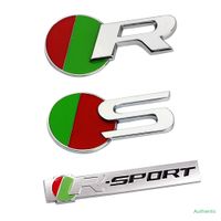 Wholesale R SPORT R S Logo Nameplate For Jaguar E PACE I PACE S TYPE XF XE XJ XF F PACE Car Fender Trunk D Badge Sticker Accessories